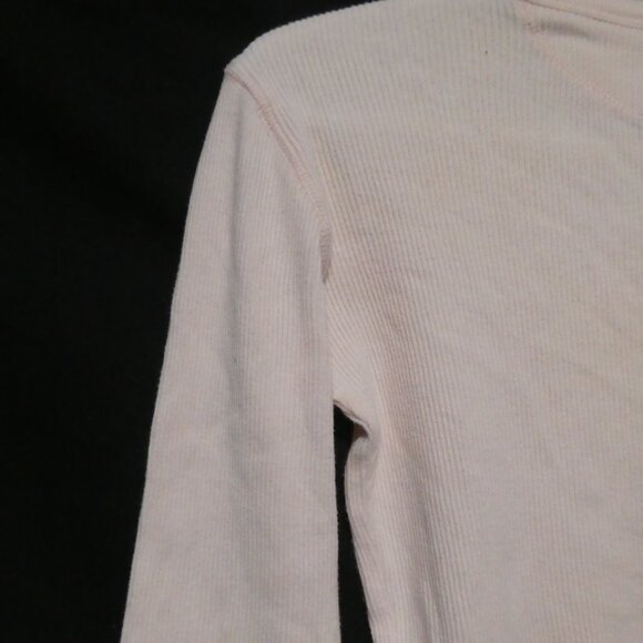 GAP | medium | Light Pink | Ribbed Long Sleeve Crew Neck Shirt - Picture 9 of 16